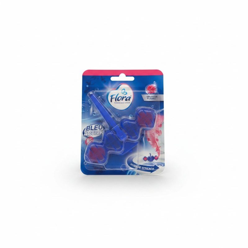 Bloc WC Eau Bleue Parfum Fleurs 50g Flora