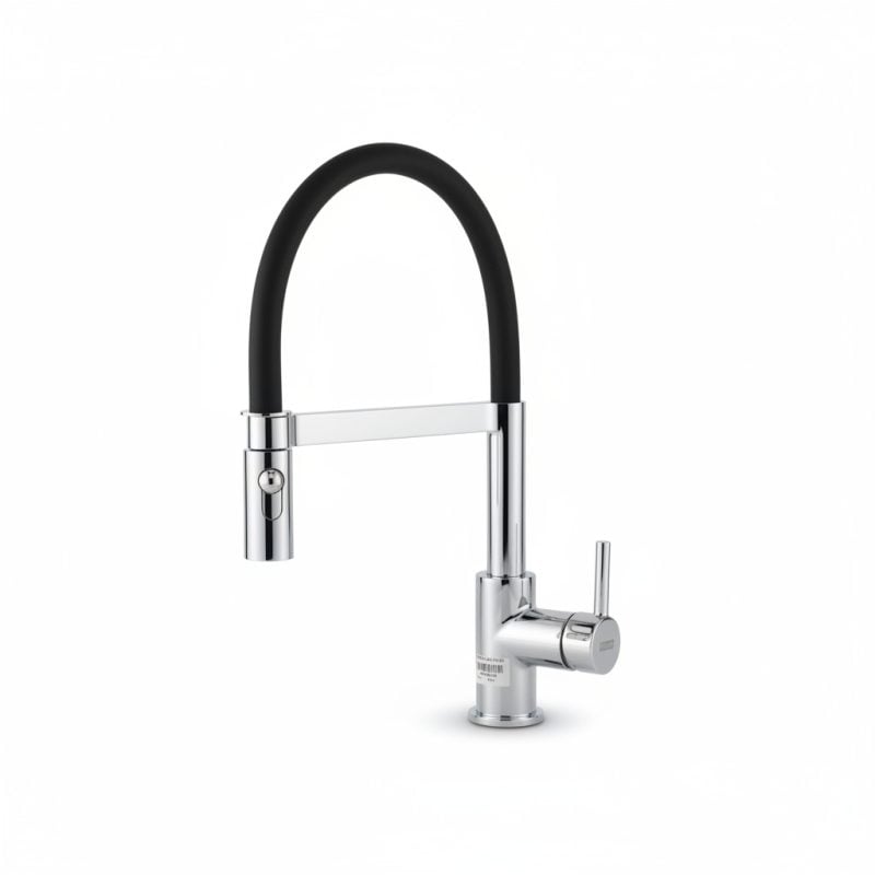 9795411 Mitigeur de Cuisine Franke Lina SemiPro Chrome/Noir