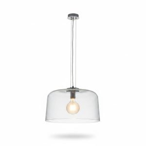Suspension Design en Verre Bleu Swit B D350mm E27