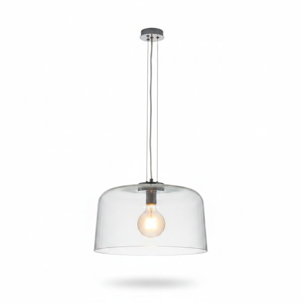 Suspension Design en Verre Bleu Swit B D350mm E27