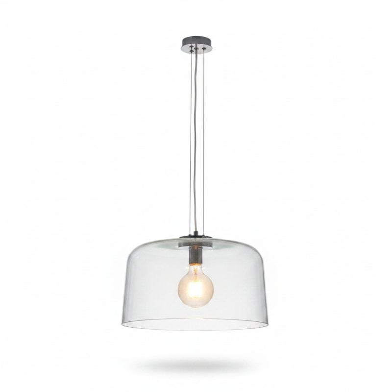 Suspension Design en Verre Bleu Swit B D350mm E27