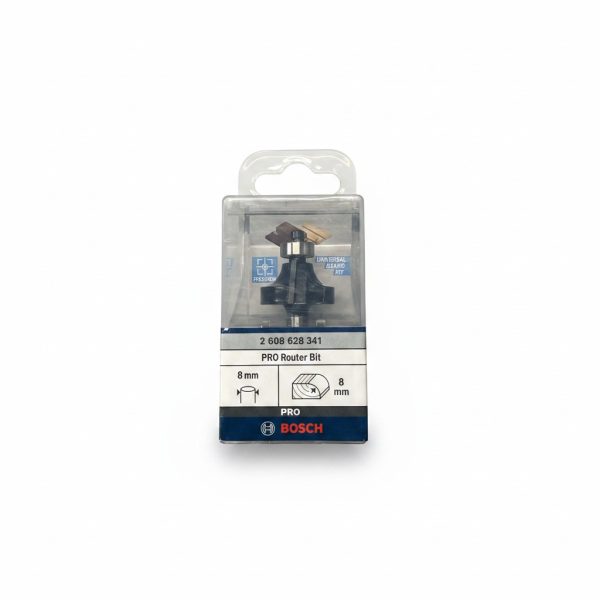Fraise 1/4 de rond Bosch PRO - Rayon 8 mm - Queue de 8 mm