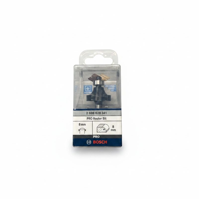 Fraise 1/4 de rond Bosch PRO  Rayon 8 mm  Queue de 8 mm