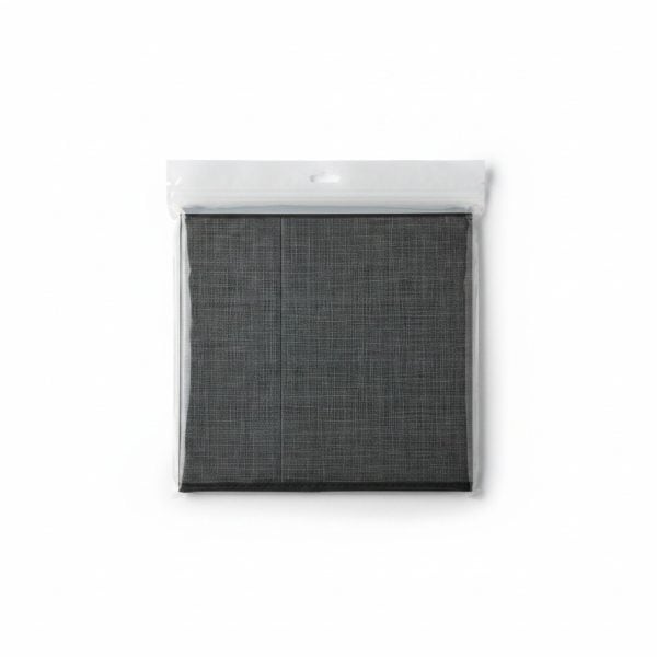 Bac de Rangement Tissu Gris 31x31x30 cm pour Dressing
