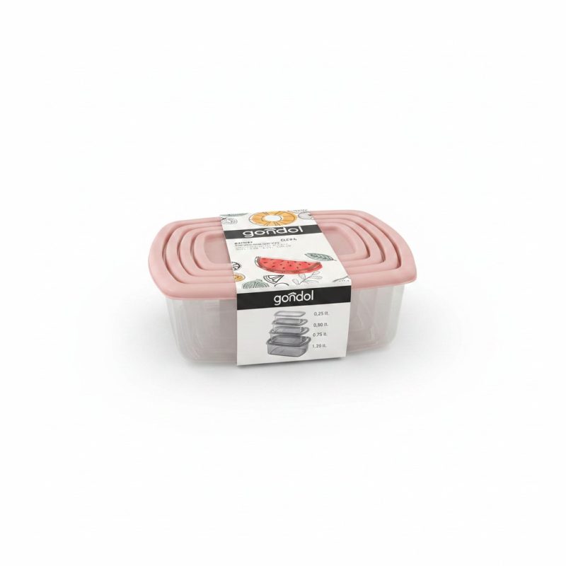 9808961 Set 4 Boîtes de Rangement Alimentaire Garner Gondol G294