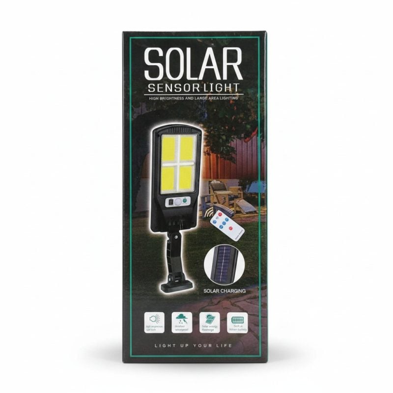 Lampe Solaire LED avec Détecteur et Télécommande