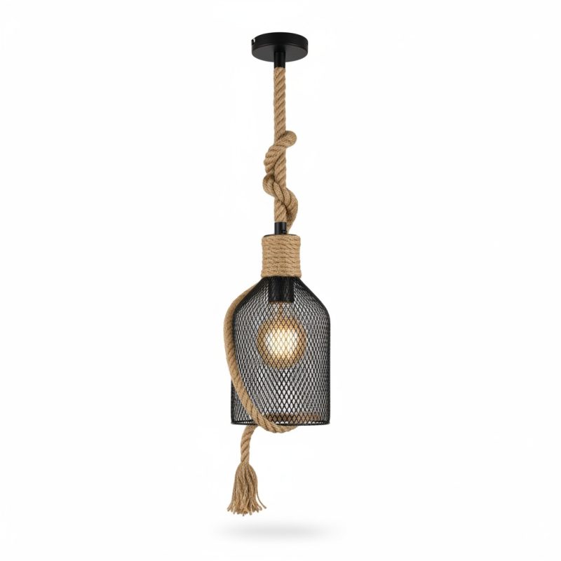 Suspension Jevana Corde et Métal D150 E27