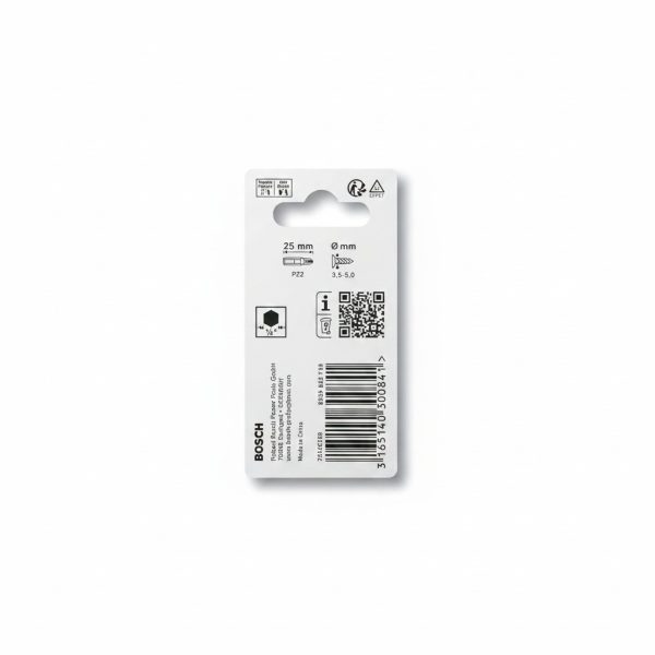 Lot de 3 embouts de vissage PZ2 25mm Extra Hard Bosch