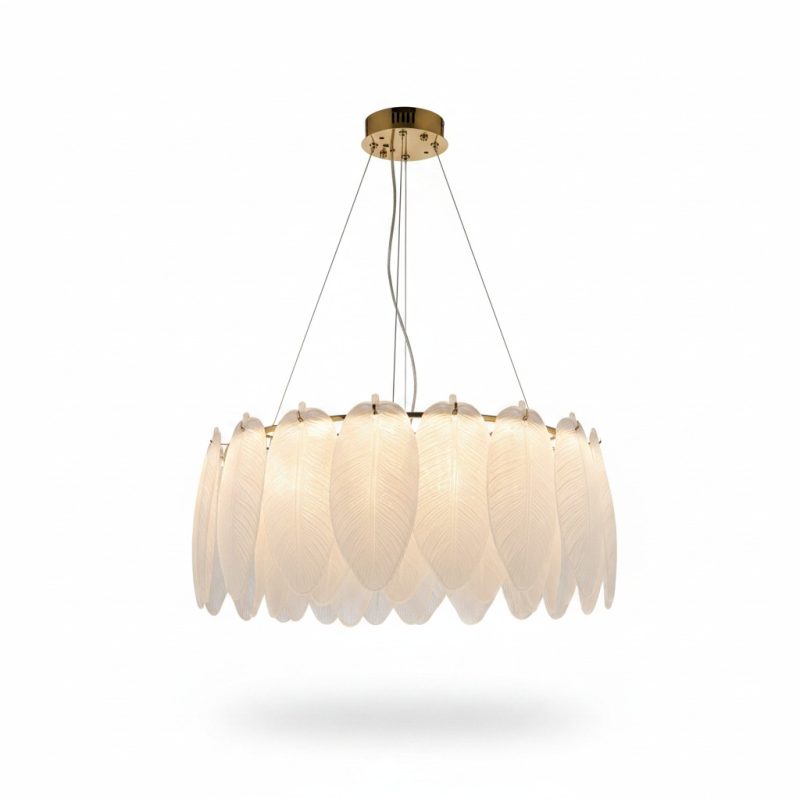 Suspension LED Cosypm Plumes D50cm 3 Couleurs 65W