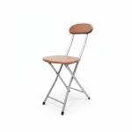 Chaise pliante en bois et métal pour extérieur et intérieur