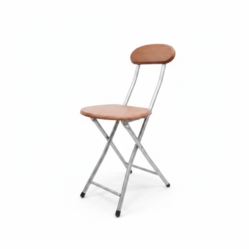 7751931 Chaise pliante en bois et métal pour extérieur et intérieur