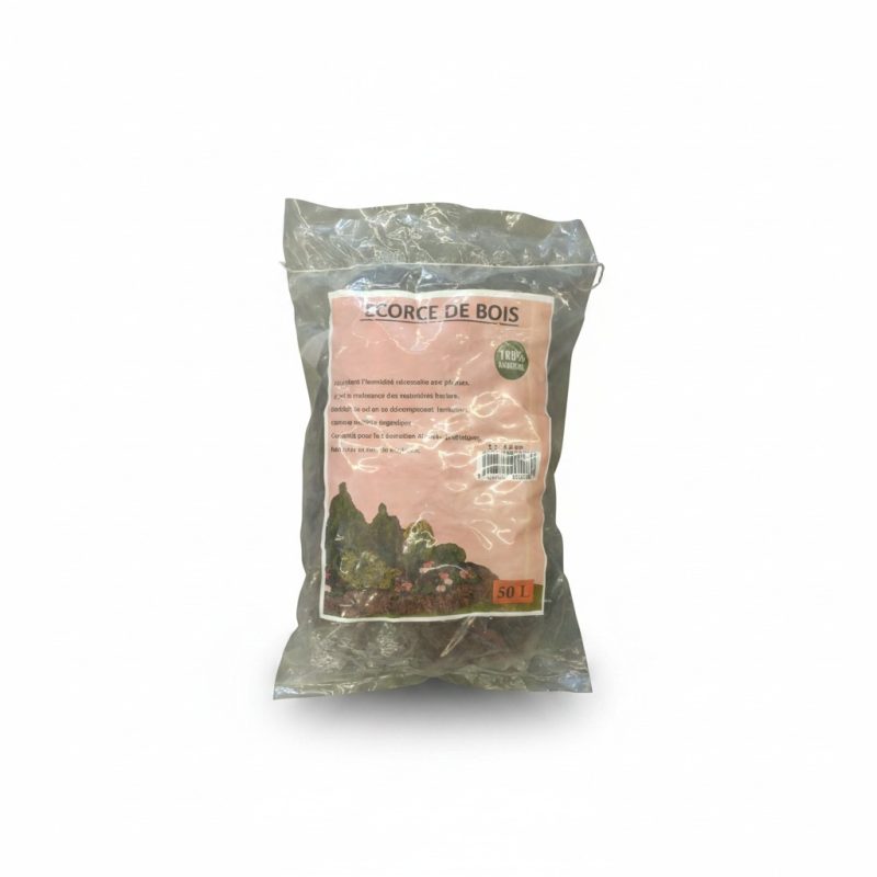 Écorce de Bois 50L pour Paillage et Décoration