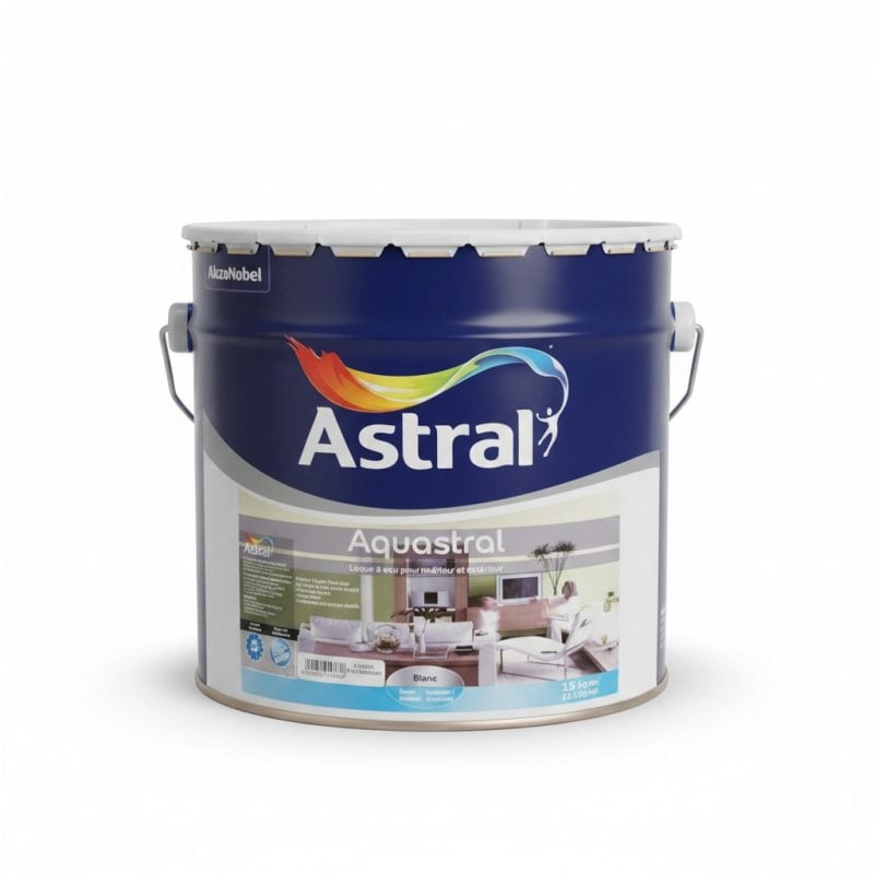 9367931 Laque à eau Aquastral Blanc 15 kg Astral pour intérieur