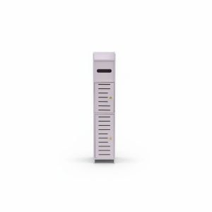 Armoire Rangement Salle de Bain PVC Blanc 15x17x80cm