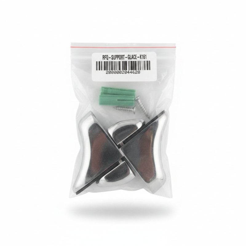Support pour Étagère en Verre Modèle 607 CP Chromé (Paire)