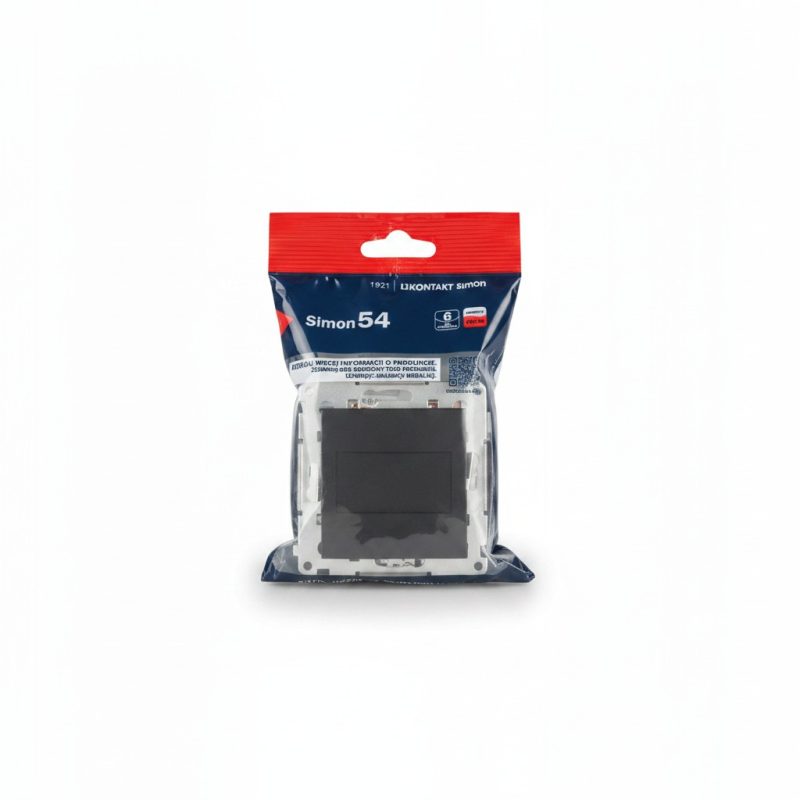 Obturateur Noir Mat Simon 54 avec Pont de Fixation