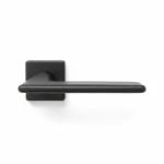 Poignée de porte sur rosace WC Ozen Lena Noir Mat
