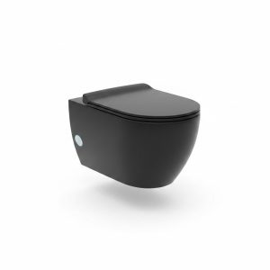 Cuvette suspendue City noir mat sans bride Turkuaz