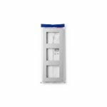Plaque triple Vimar S24 Aluminium pour interrupteur