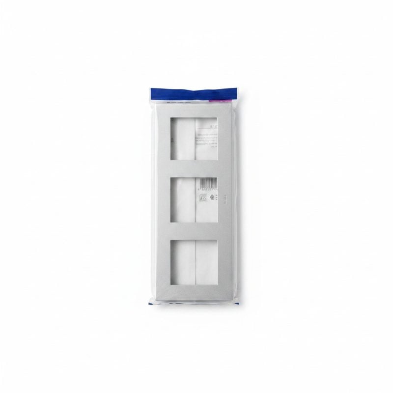 Plaque triple Vimar S24 Aluminium pour interrupteur