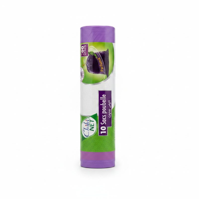 Sacs Poubelle 50L Parfumés AntiFuites Chiki NET (x10)