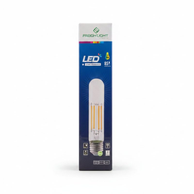 Ampoule LED Filament Tubulaire E27 8W 2700K Savvyalight