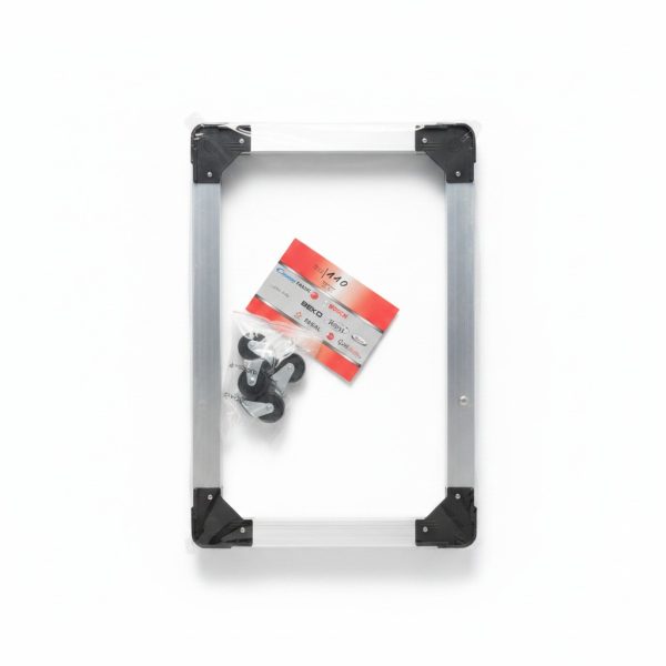 Support universel réglable pour électroménager à roulettes