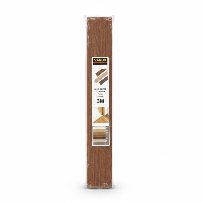 Joint bombé aluminium Noyer 3m x 40mm VAROX