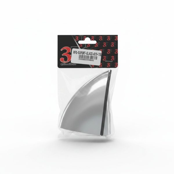 Support de tablette en verre 619 XL design chromé