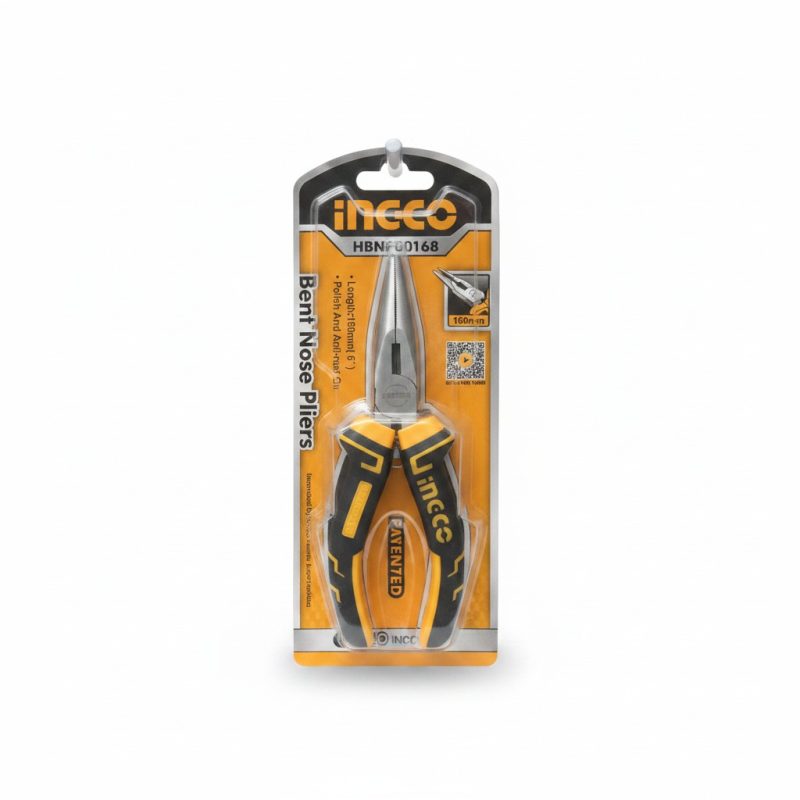 Pince à bec long coudé 160mm Ingco HBNF00168