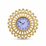Set Miroir et Horloge Décoratifs Dorés K10H Jasma