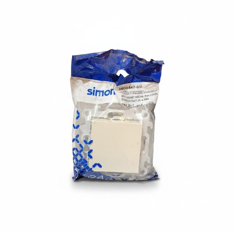 Prise de courant étanche Simon 2P+T IP44 Ivoire
