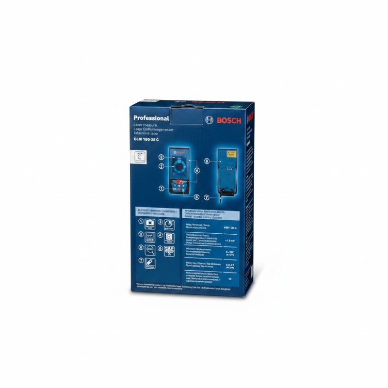 Télémètre Laser Bosch GLM 10025 C 100m Connecté