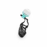 Muselière Panier en Plastique et Nylon Noir Taille S Eco Pet
