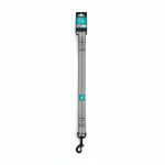 Laisse Lydog nylon et maille gris M 120x2,0 cm
