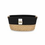 Panier rectangulaire corde et paille 33x24x16 cm | Jasma