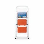 Escabeau 3 Marches en Acier Pliable Charge 150 kg