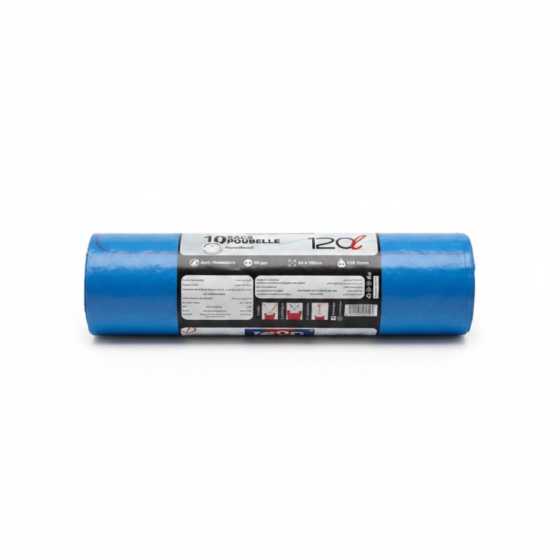 Sacs poubelle 120L bleus antifuite 30µm Igor (x10)