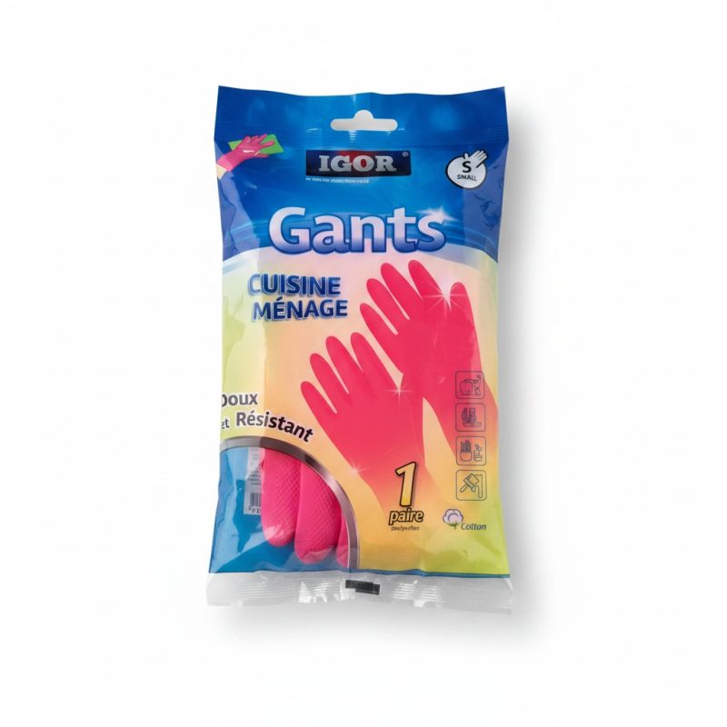 Gants de Ménage Doux et Résistants Taille S Igor