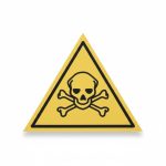 Plaque de Signalisation Danger de Mort / Toxique Triangulaire