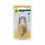 Cadenas à combinaison 4 chiffres 38mm Laiton YE3CB Yale