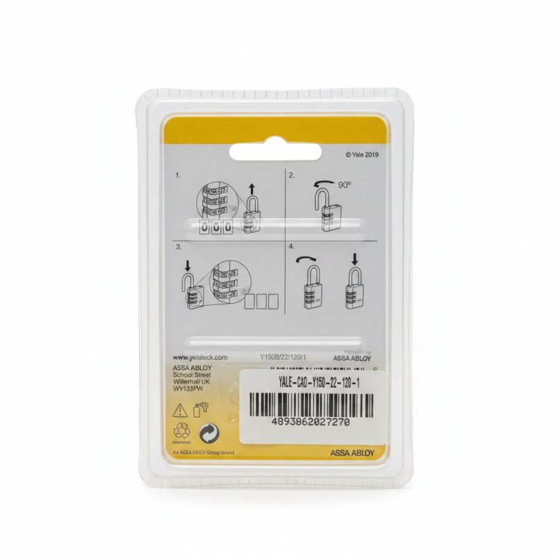 Cadenas à combinaison 22mm Laiton Y150 Yale
