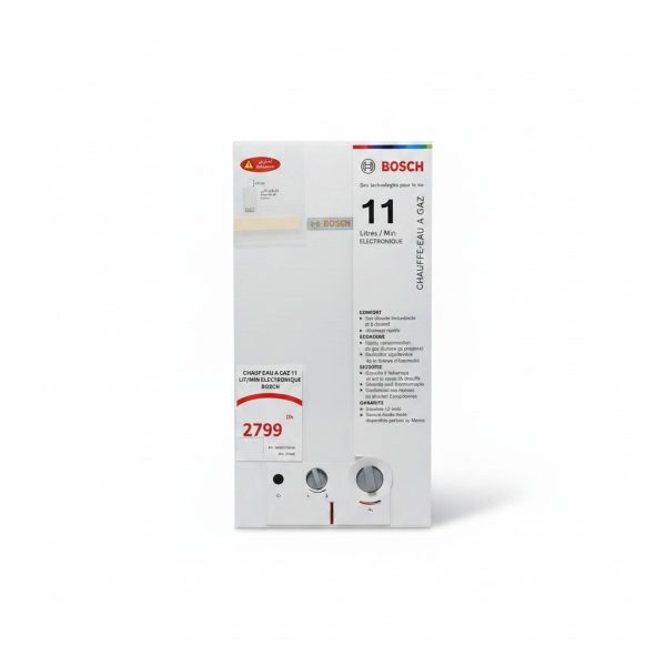 Chauffe-eau à gaz électronique 11L/min Bosch