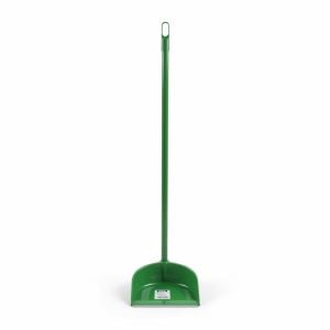 Pelle à poussière verte avec manche métal 80 cm IGOR