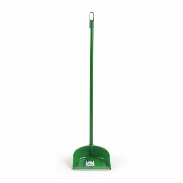Pelle à poussière verte avec manche métal 80 cm IGOR