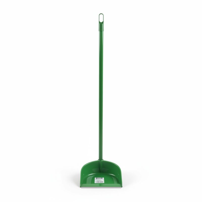 Pelle à poussière verte avec manche métal 80 cm IGOR