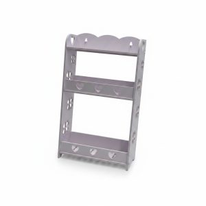 Étagère multiusage 3 niveaux PVC 34x15x62 cm