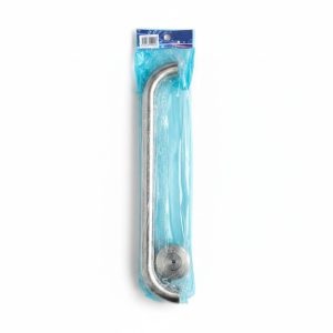Barre d'appui de sécurité coudée pour salle de bain