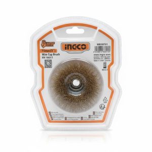 Brosse Boisseau Métallique 75mm M14x2 INGCO WB10751