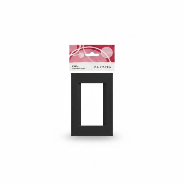 Plaque de finition 4M Anthracite Tugelec Alyans P8424